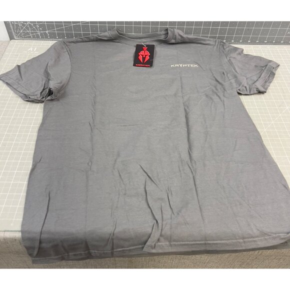 Kryptek Men’s Simple Flag Spartan T-Shirt Sz. M Charcoal Grey New - Picture 3 of 5